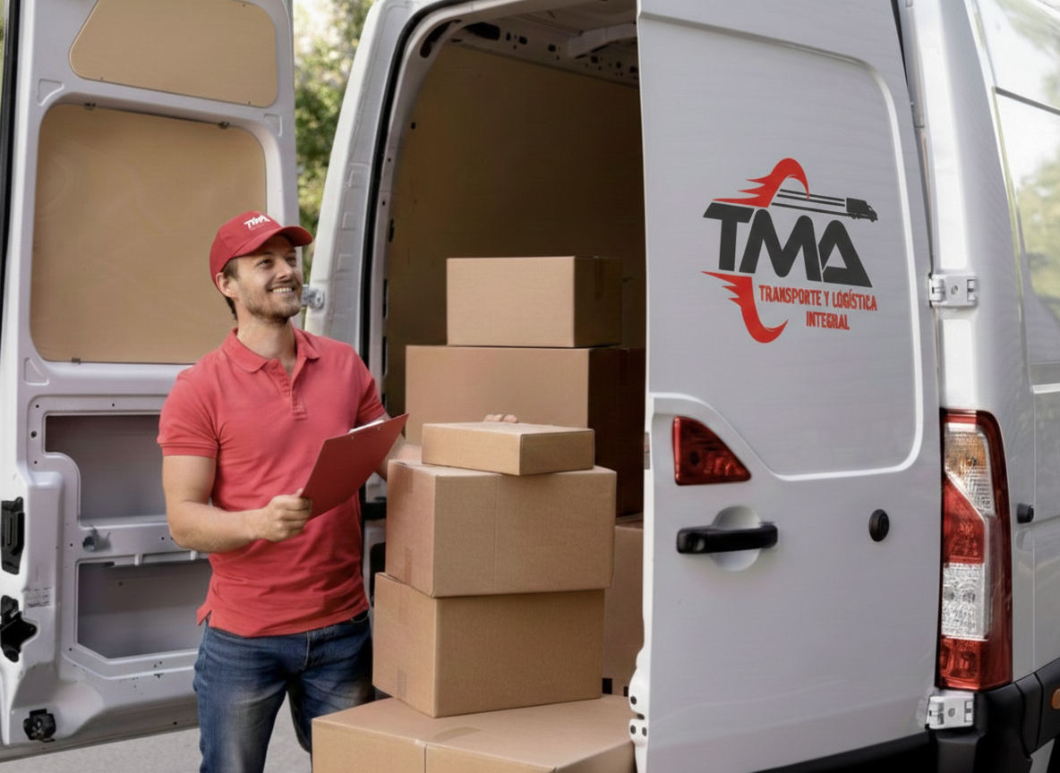 tma furgoneta carretera paquetes